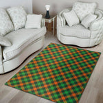 Irish Saint Patrick's Day Plaid Print Area Rug