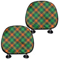 Irish Saint Patrick's Day Plaid Print Car Headrest Covers