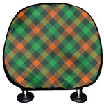 Irish Saint Patrick's Day Plaid Print Car Headrest Covers