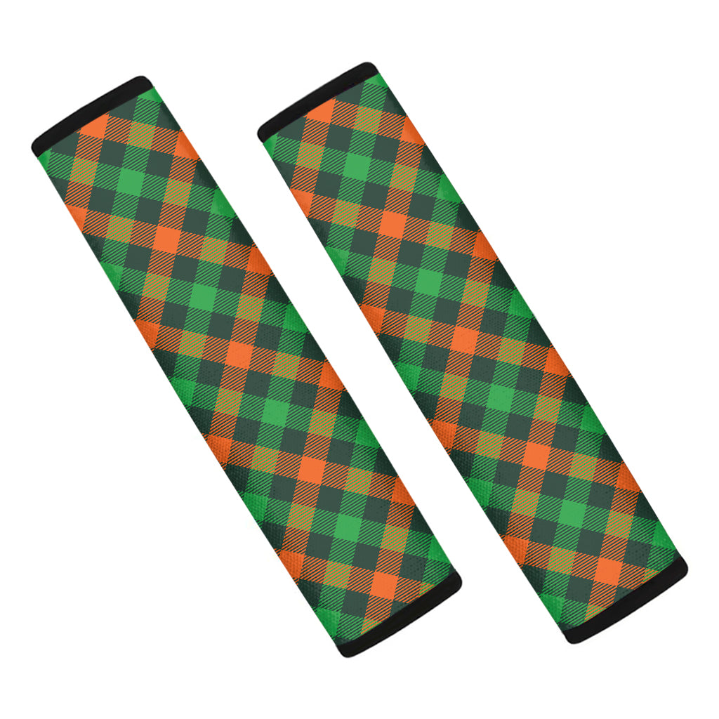 Irish Saint Patrick's Day Plaid Print Car Seat Belt Covers