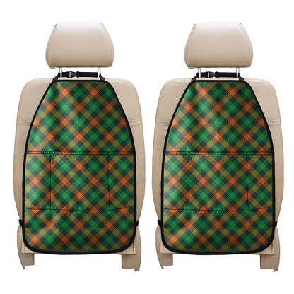 Irish Saint Patrick's Day Plaid Print Car Seat Organizers