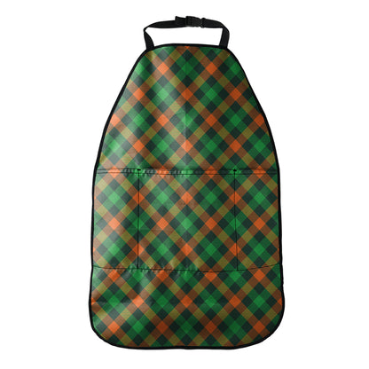 Irish Saint Patrick's Day Plaid Print Car Seat Organizers