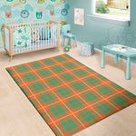 Irish Saint Patrick's Day Tartan Print Area Rug