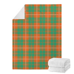Irish Saint Patrick's Day Tartan Print Blanket