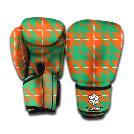 Irish Saint Patrick's Day Tartan Print Boxing Gloves