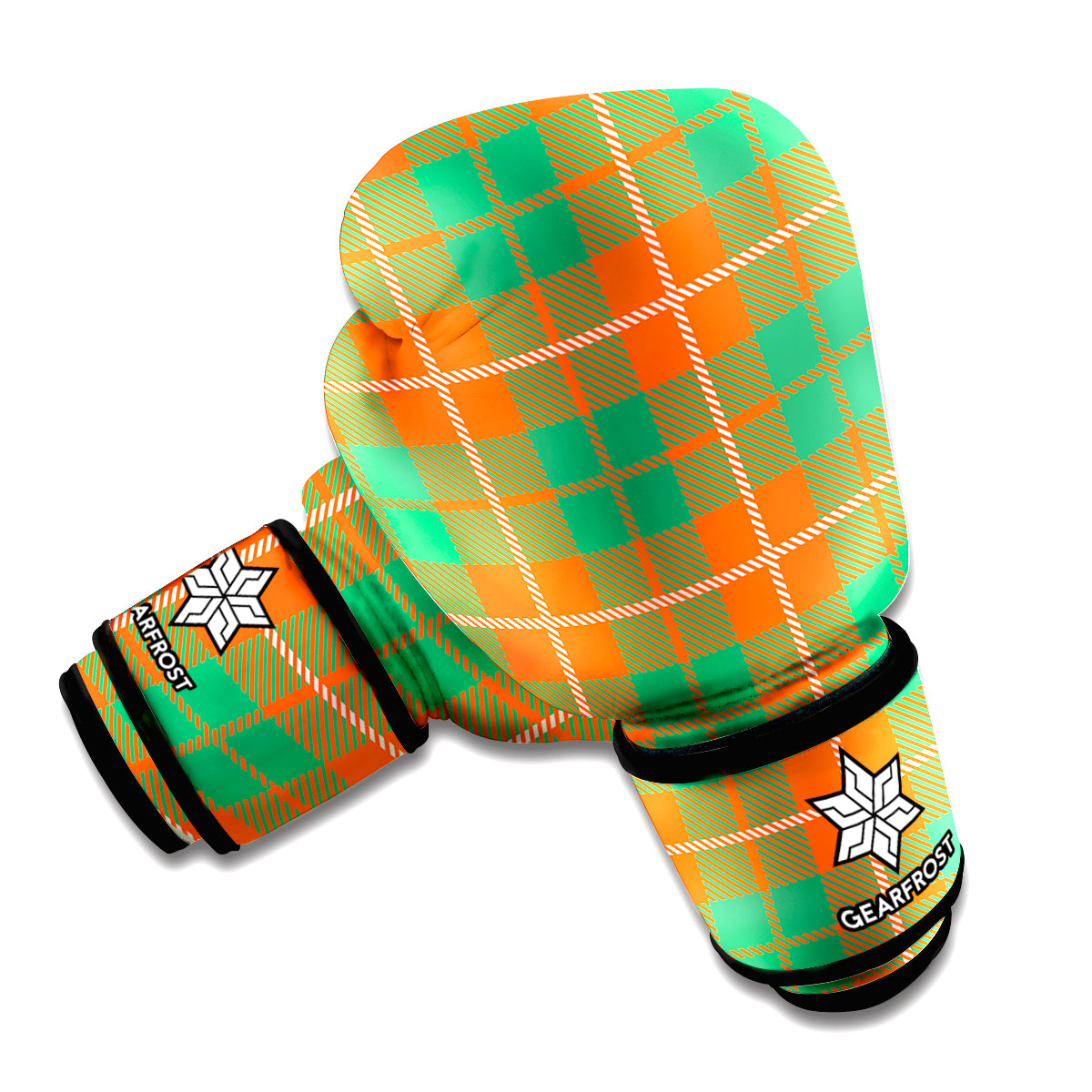 Irish Saint Patrick's Day Tartan Print Boxing Gloves