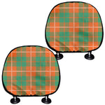 Irish Saint Patrick's Day Tartan Print Car Headrest Covers