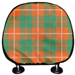 Irish Saint Patrick's Day Tartan Print Car Headrest Covers