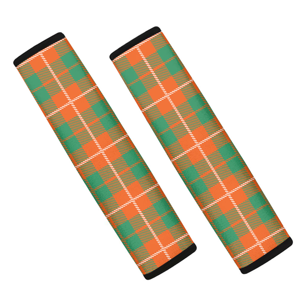 Irish Saint Patrick's Day Tartan Print Car Seat Belt Covers