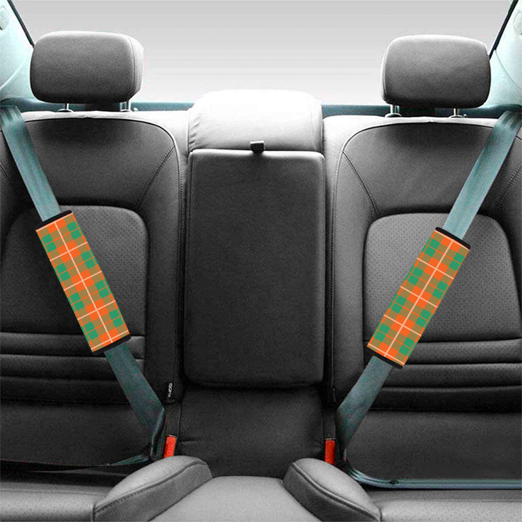 Irish Saint Patrick's Day Tartan Print Car Seat Belt Covers