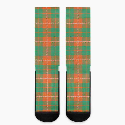 Irish Saint Patrick's Day Tartan Print Crew Socks