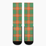 Irish Saint Patrick's Day Tartan Print Crew Socks