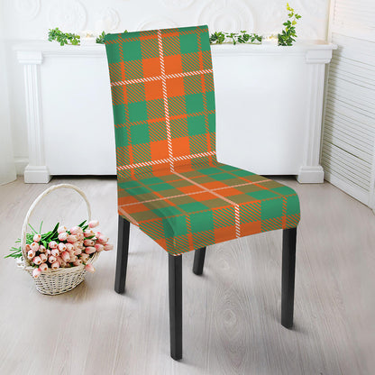 Irish Saint Patrick's Day Tartan Print Dining Chair Slipcover
