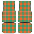 Irish Saint Patrick's Day Tartan Print Front and Back Car Floor Mats