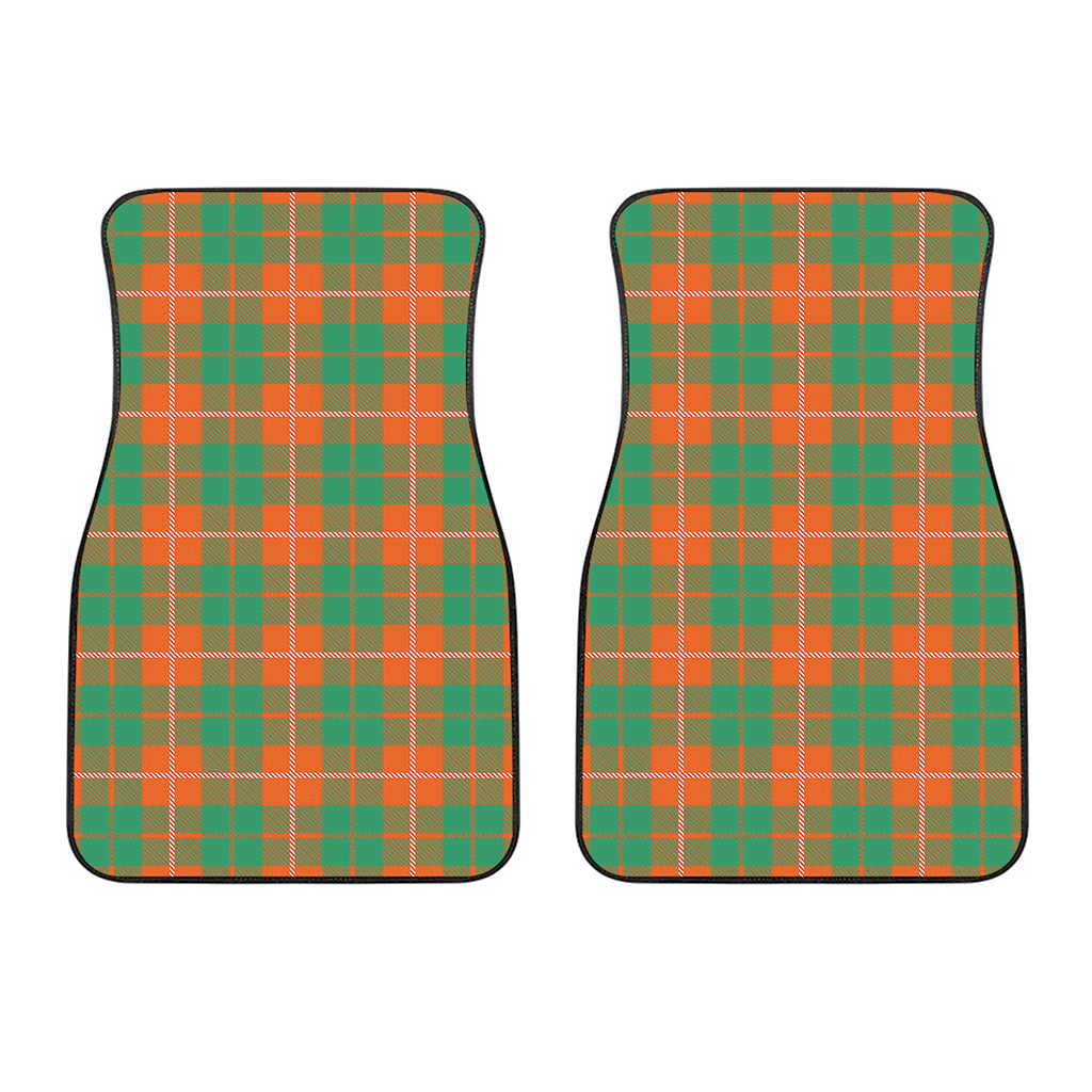 Irish Saint Patrick's Day Tartan Print Front Car Floor Mats