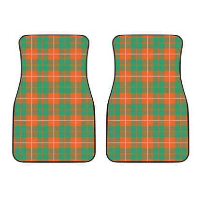Irish Saint Patrick's Day Tartan Print Front Car Floor Mats