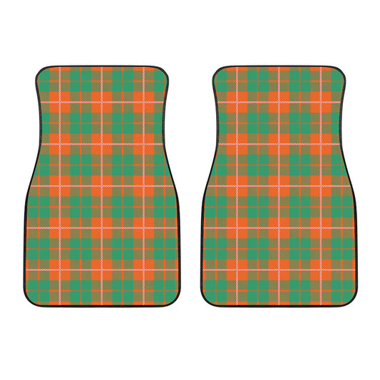 Irish Saint Patrick's Day Tartan Print Front Car Floor Mats
