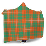 Irish Saint Patrick's Day Tartan Print Hooded Blanket