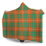 Irish Saint Patrick's Day Tartan Print Hooded Blanket
