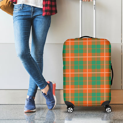 Irish Saint Patrick's Day Tartan Print Luggage Cover