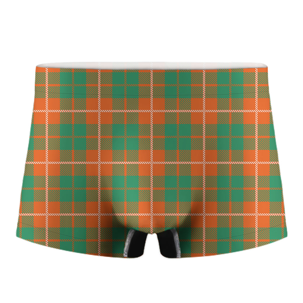 Irish Saint Patrick's Day Tartan Print Men's Boxer Briefs