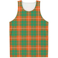 Irish Saint Patrick's Day Tartan Print Men's Tank Top