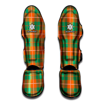 Irish Saint Patrick's Day Tartan Print Muay Thai Shin Guard