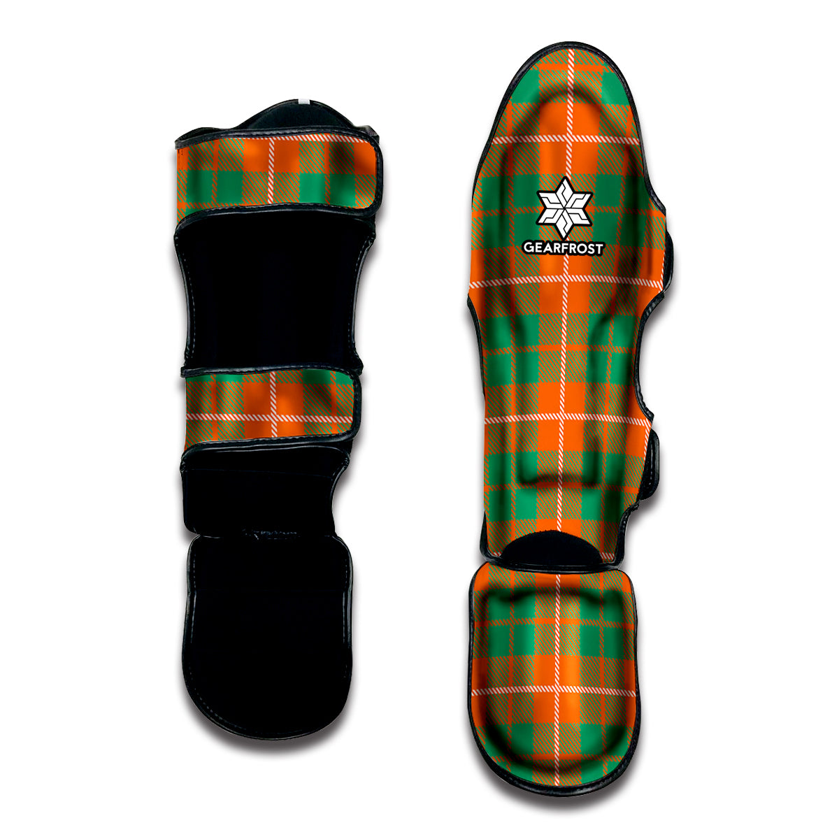 Irish Saint Patrick's Day Tartan Print Muay Thai Shin Guard