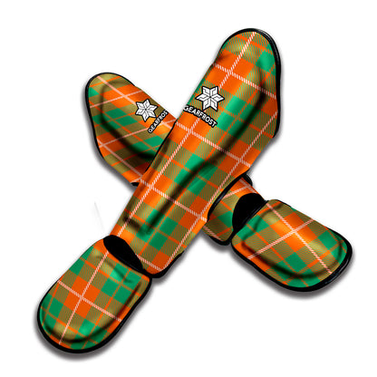 Irish Saint Patrick's Day Tartan Print Muay Thai Shin Guard