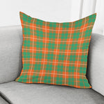 Irish Saint Patrick's Day Tartan Print Pillow Cover
