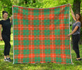 Irish Saint Patrick's Day Tartan Print Quilt