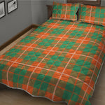 Irish Saint Patrick's Day Tartan Print Quilt Bed Set