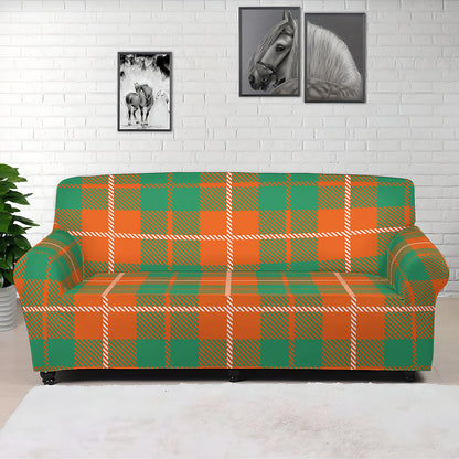 Irish Saint Patrick's Day Tartan Print Sofa Cover