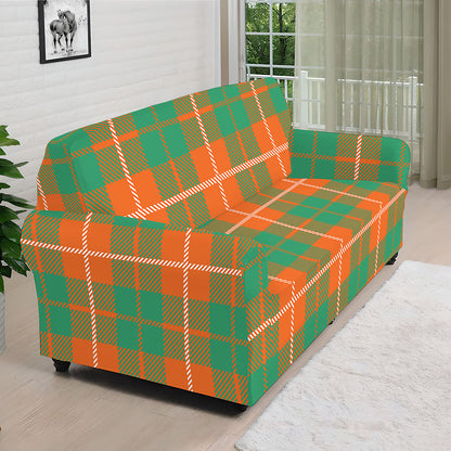 Irish Saint Patrick's Day Tartan Print Sofa Cover
