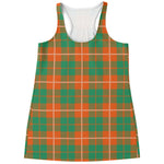 Irish Saint Patrick's Day Tartan Print Women's Racerback Tank Top