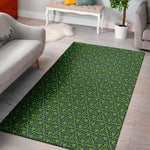 Irish Shamrock Pattern Print Area Rug