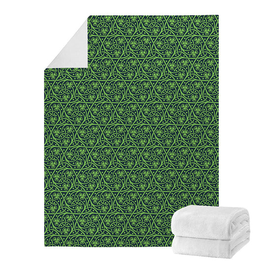 Irish Shamrock Pattern Print Blanket