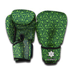 Irish Shamrock Pattern Print Boxing Gloves