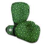 Irish Shamrock Pattern Print Boxing Gloves
