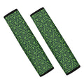 Irish Shamrock Pattern Print Car Seat Belt Covers