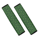 Irish Shamrock Pattern Print Car Seat Belt Covers