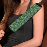 Irish Shamrock Pattern Print Car Seat Belt Covers