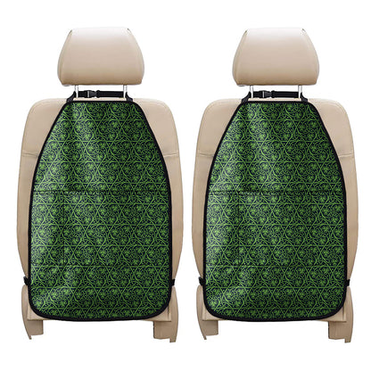 Irish Shamrock Pattern Print Car Seat Organizers