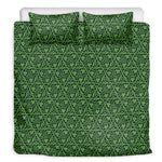 Irish Shamrock Pattern Print Duvet Cover Bedding Set