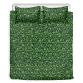 Irish Shamrock Pattern Print Duvet Cover Bedding Set