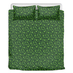Irish Shamrock Pattern Print Duvet Cover Bedding Set