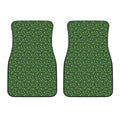 Irish Shamrock Pattern Print Front Car Floor Mats