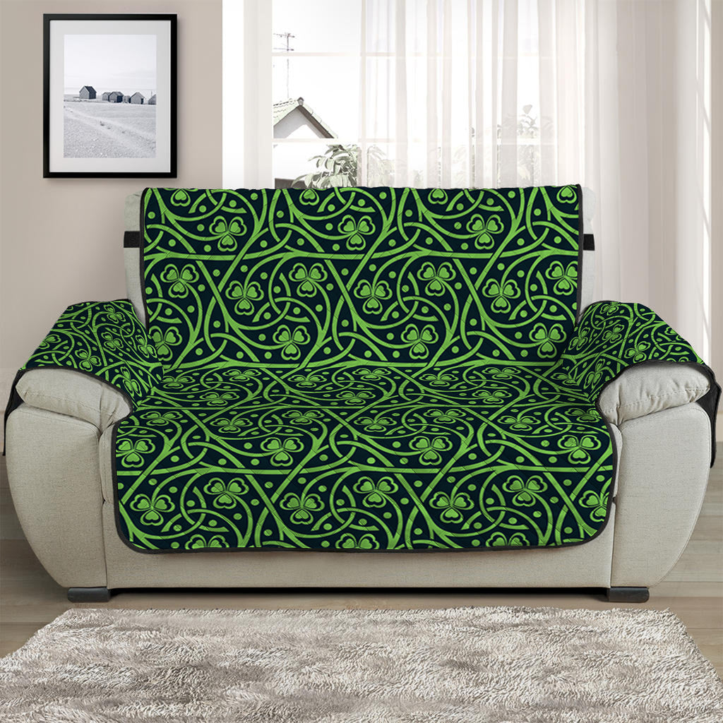 Irish Shamrock Pattern Print Half Sofa Protector