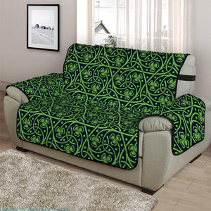 Irish Shamrock Pattern Print Half Sofa Protector