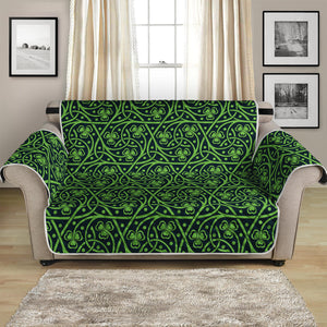 Irish Shamrock Pattern Print Loveseat Protector